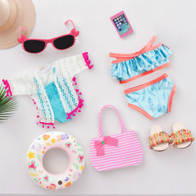 Lembani 18-inch doll swimsuit set for versatile play