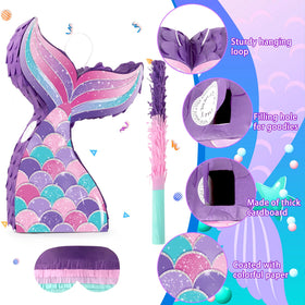 Lemicin pinata tapping stick in use, easy to guide children through the celebration.