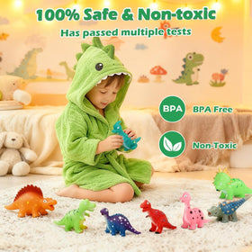 Lemofix color-changing dinos arrive in a vibrant gift box.