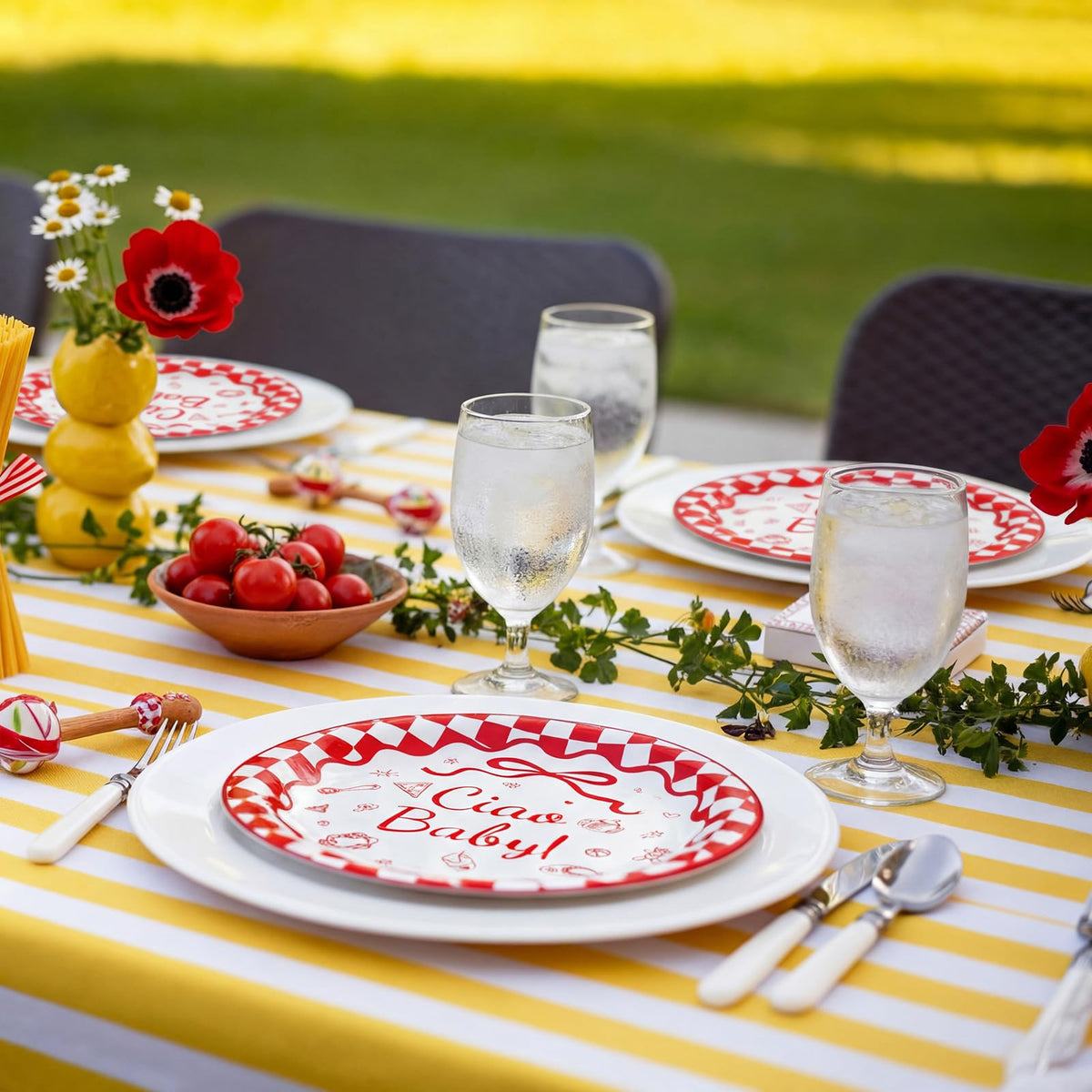 LemonRoad disposable plates enabling quick cleanup after the celebration
