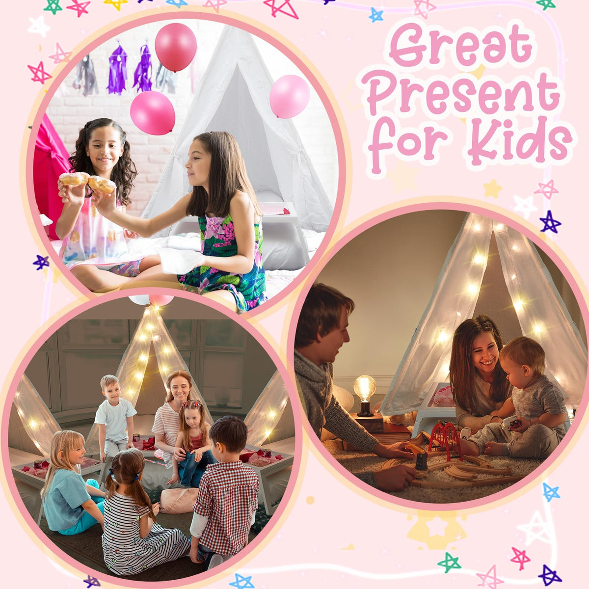 Lemosae cotton fabric teepee machine washable and durable