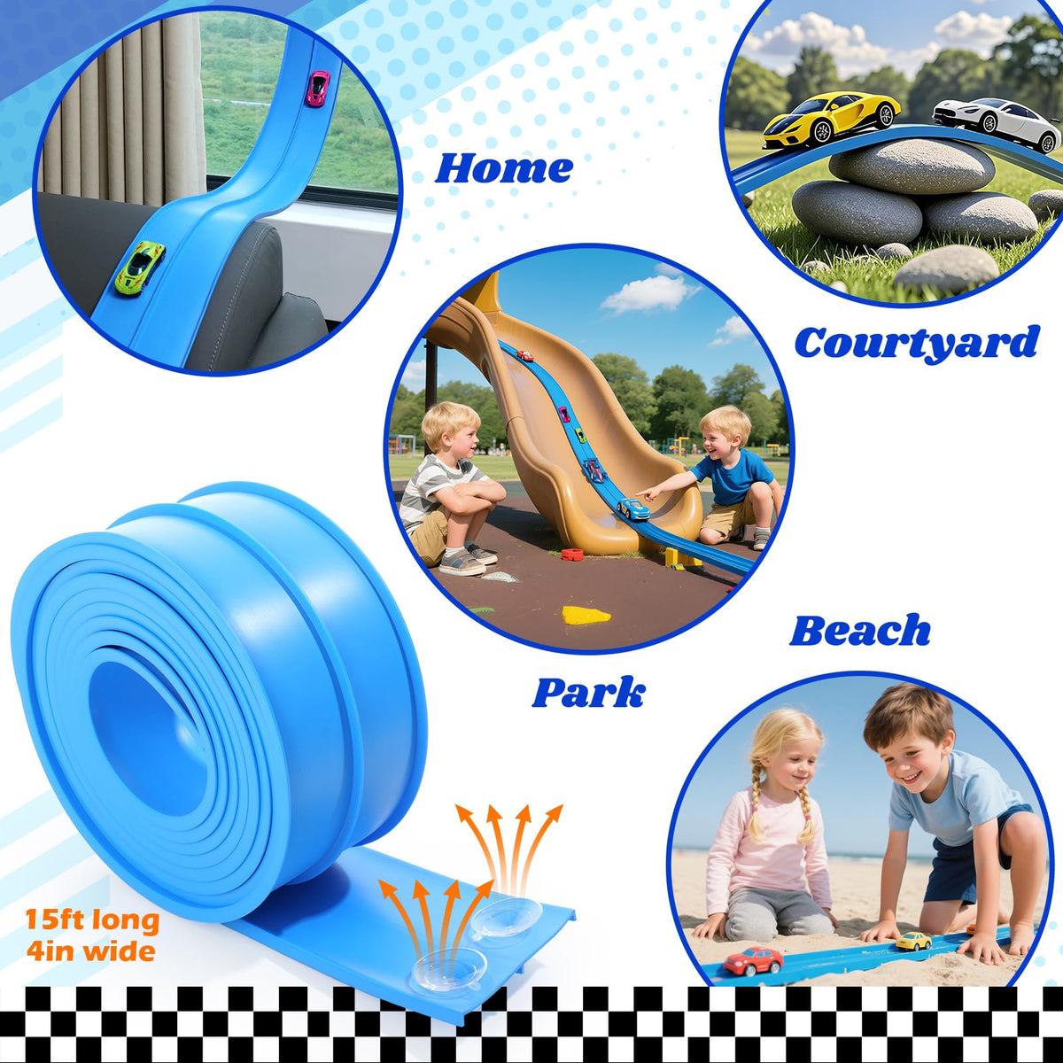 Lemostaar compatible with 1:64 scale die-cast cars for familiar play.