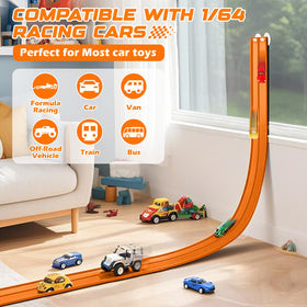Lemostaar Flexible Race Track used indoors and outdoors for versatile play.