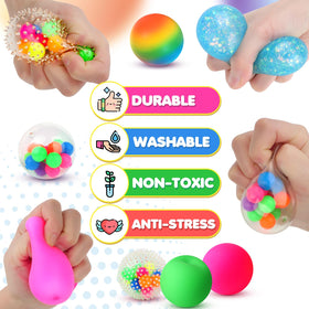 Lemostaar sensory-stress balls collection for relieving tension and boosting concentration