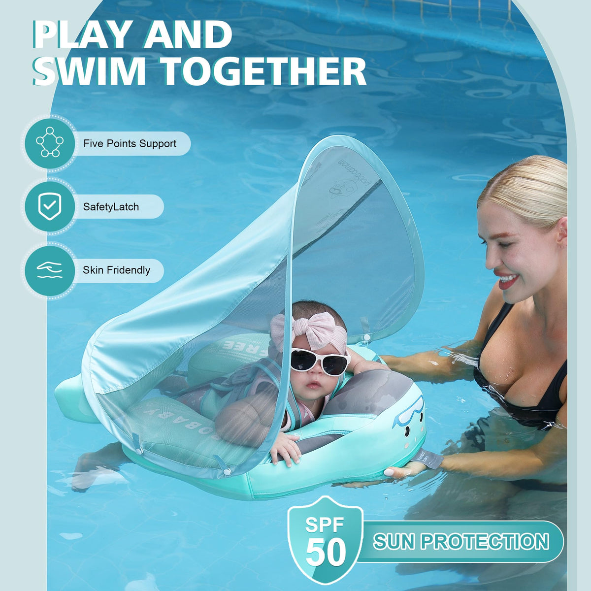 Lemrok Mambobaby anti-flip design keeps babies safer with a raised front and wider sides.