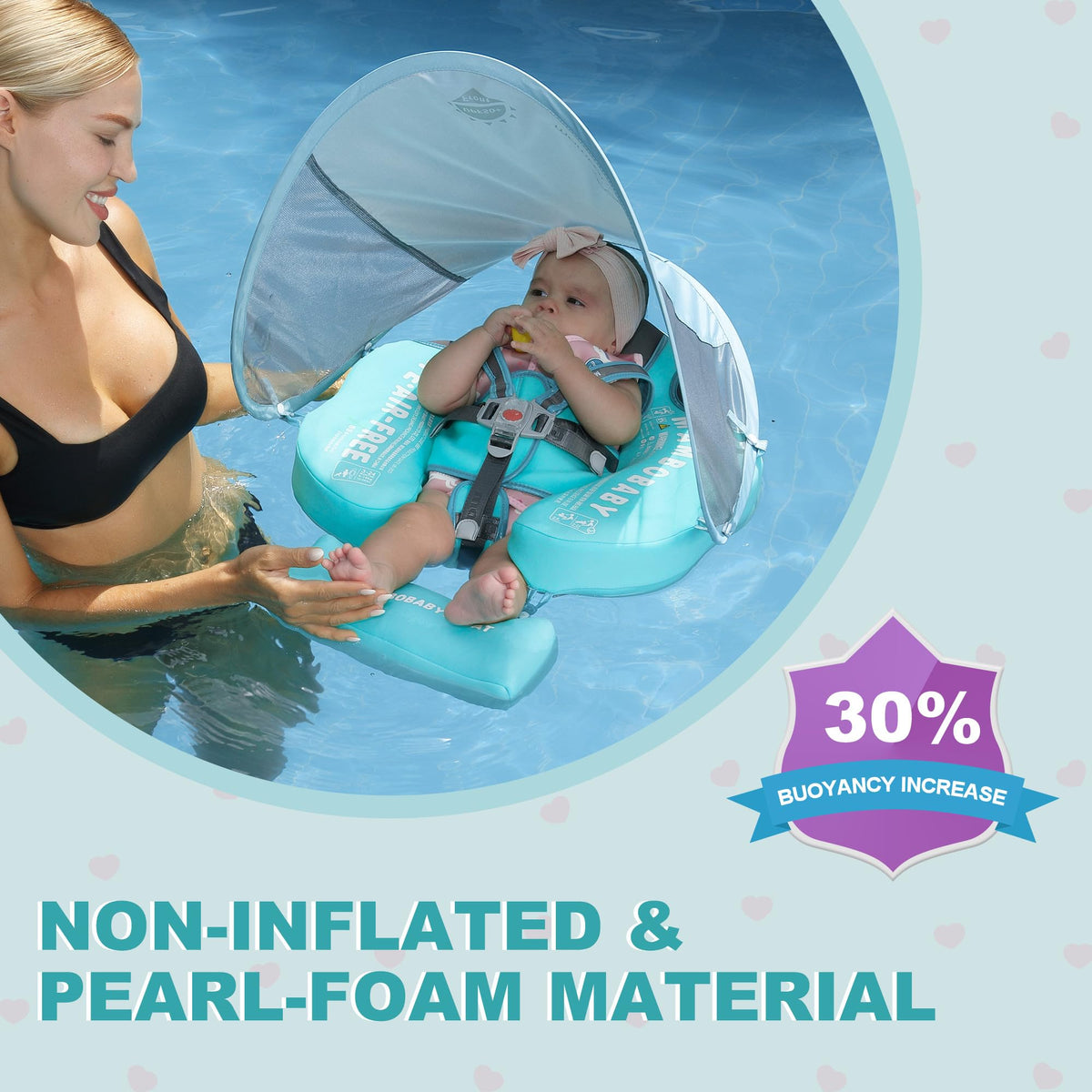 Lemrok Mambobaby portable and lightweight float ideal for beach and pool trips.
