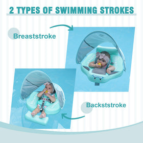 Lemrok Mambobaby skin-friendly fabric and soft padding support comfortable water play.