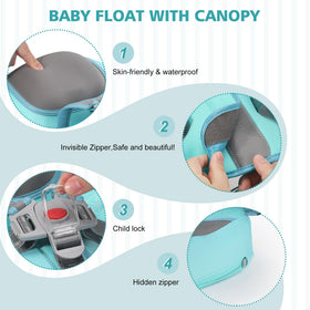 Lemrok Mambobaby UPF 50+ removable canopy shields skin from UV rays.