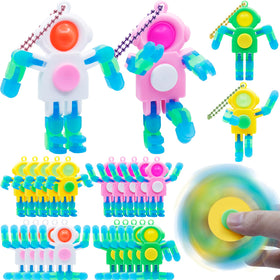 LENDOD astronaut pop spinner with keychain for portable stress relief on the go.