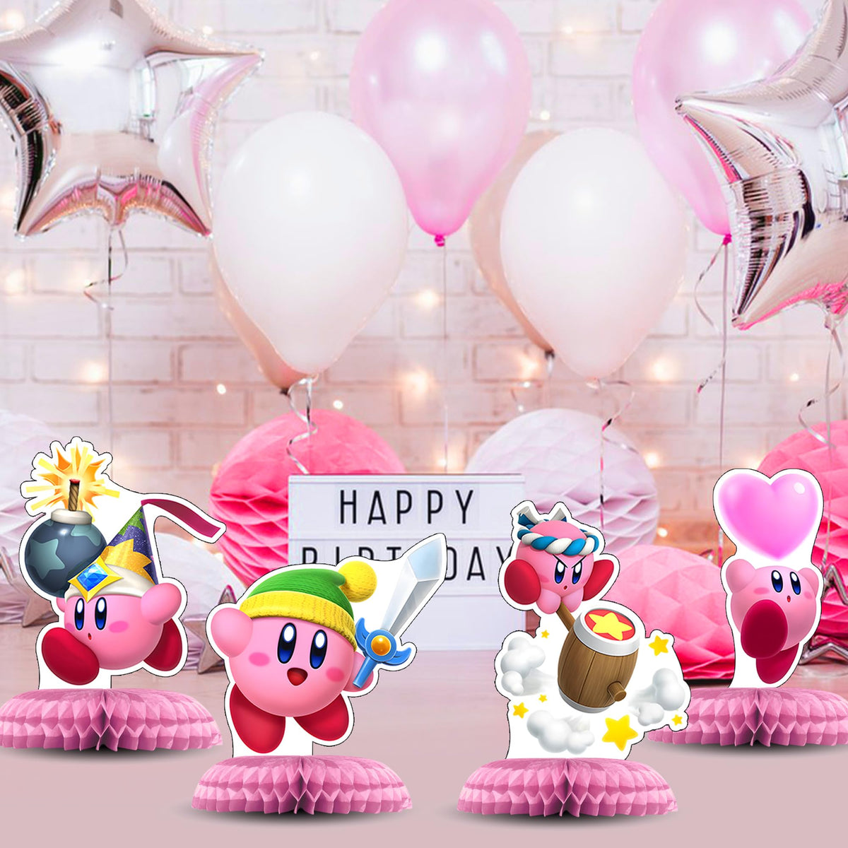 Lenglet double-sided cake toppers display star designs on both sides.