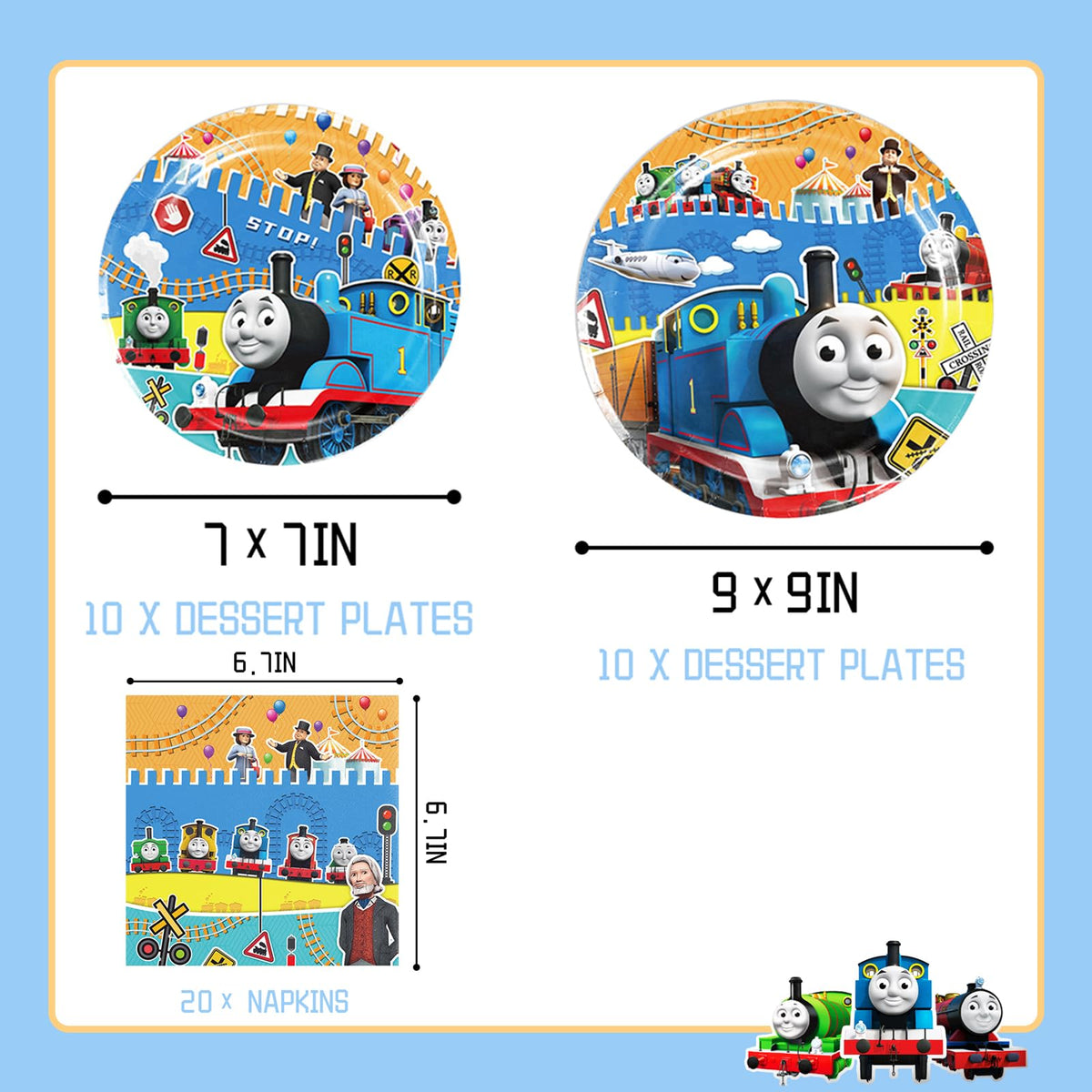 Lenglet Train Friends tablecloths create a festive backdrop while protecting surfaces.