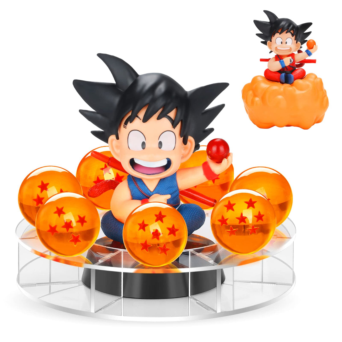 Lenporl DBZ action figure with base for vivid display and collectability.