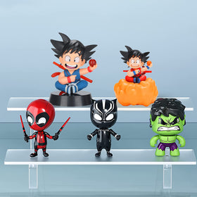 Lenporl transparent base showcases the figure from multiple angles for dynamic display.