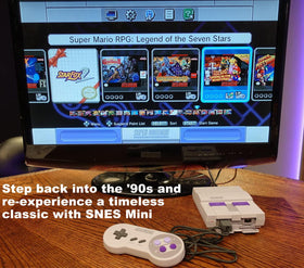 Lenpos SNES Mini packaging includes everything for plug-and-play setup