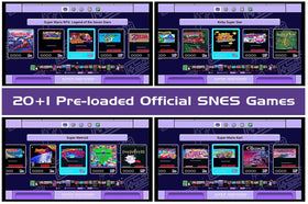 Lenpos SNES Mini pre-loaded games menu highlights 21 official titles