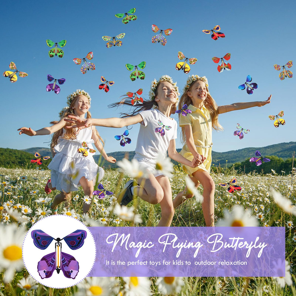 Lenwen 100-piece butterfly set supports creative gifting and DIY party ideas.