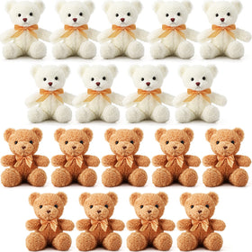 Lenwen 18-piece bear plush set for cozy play and decor.