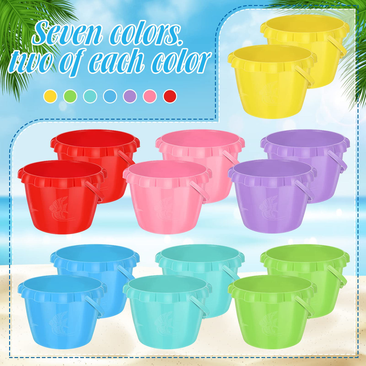 Lenwen smooth ABS plastic bucket is durable for kids