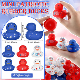 Lenwen American flag duck bulk pack offers colorful décor for Memorial Day celebrations.