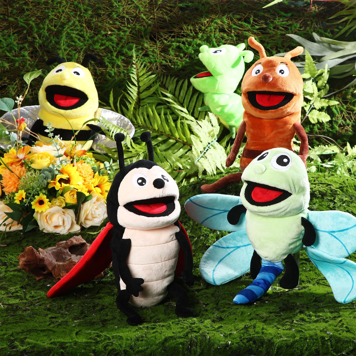 Lenwen ant puppet mouth close-up perfect for hands-on learning activities