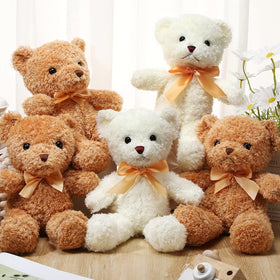 Lenwen bear plush decor adds warmth to bedrooms and living spaces.