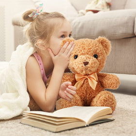 Lenwen bear plush serves as a charming party favor for events.