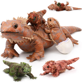 Lenwen bearded dragon plush 26-inch mommy lizard, soft and cuddle-worthy