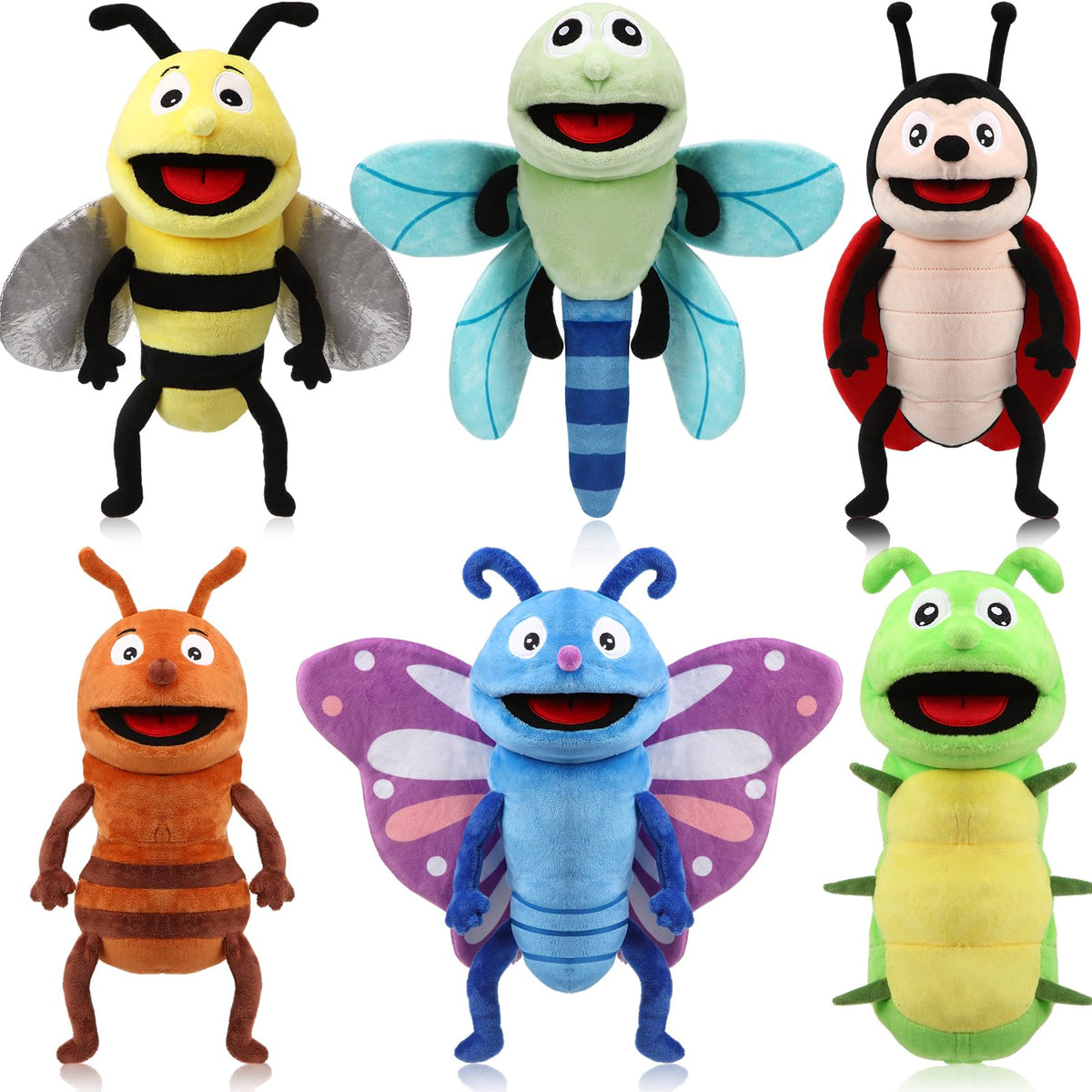 Lenwen bee puppet mouth detail for engaging storytelling and imaginative play
