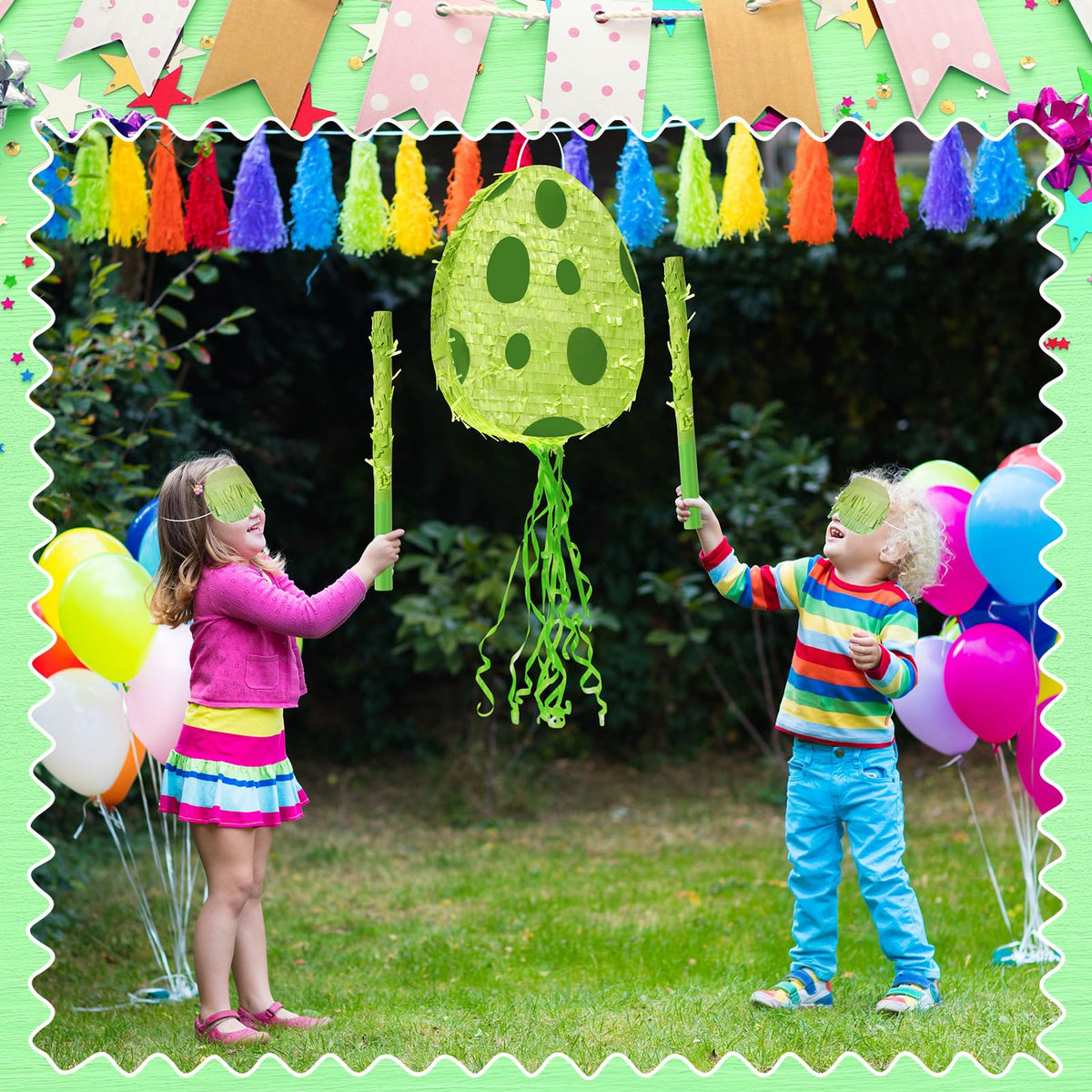Lenwen blindfold for pinata, helps kids and adults participate with excitement and focus.