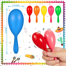Lenwen Cinco de Mayo mini maracas for festive party use