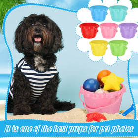 Lenwen colorful buckets ideal for beach parties and pool days