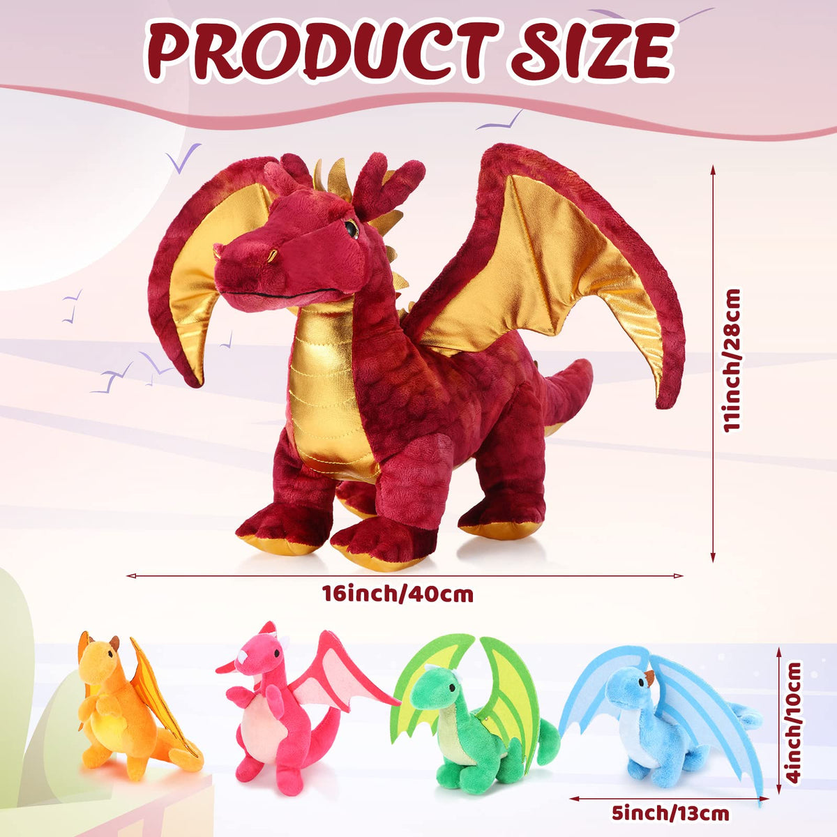 Lenwen baby dragon plush 1 invites storytime adventures and cuddle moments.