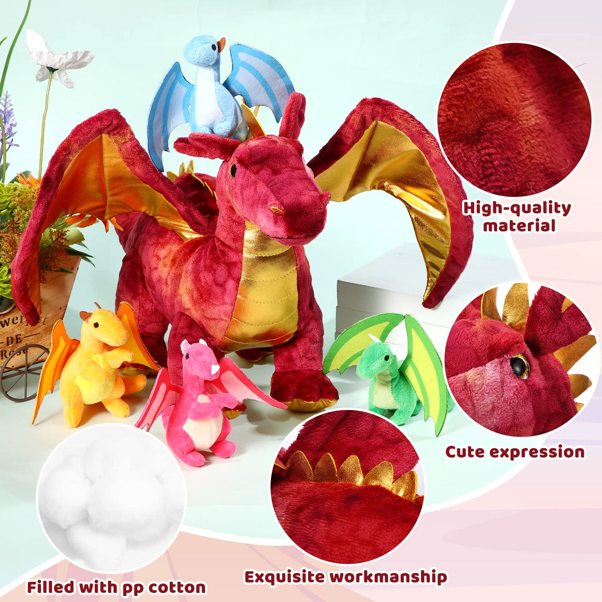 Lenwen baby dragon plush 2 adds colorful companions for tea parties and snuggles.