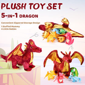 Lenwen baby dragon plush 3 sparks imagination during bedtime and play.