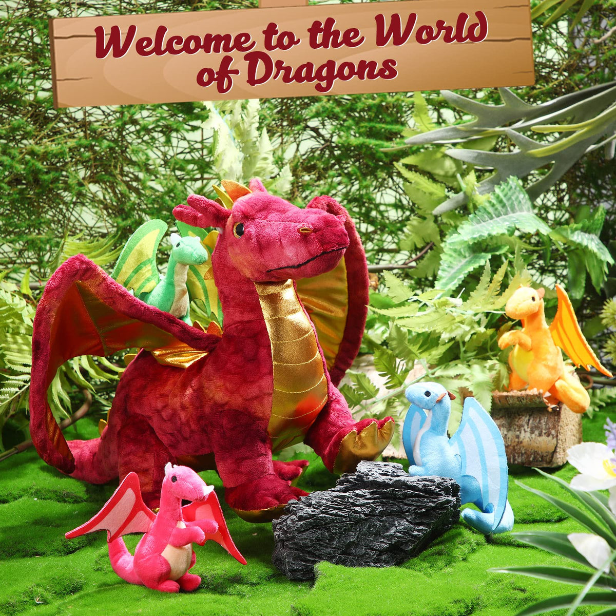 Lenwen baby dragon plush 4 complements storytelling and classroom rewards.