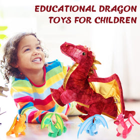 Lenwen dragon plush packaging vacuum shows compact shipping and easy restoration.