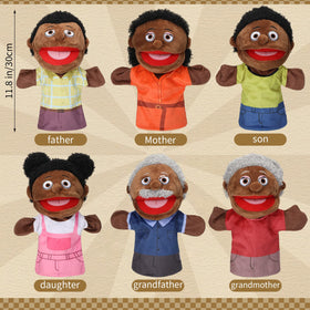Lenwen grandpa puppet featuring movable mouth for classroom demonstrations.
