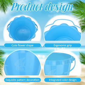 Lenwen flower-mouth design bucket promotes creative sand play