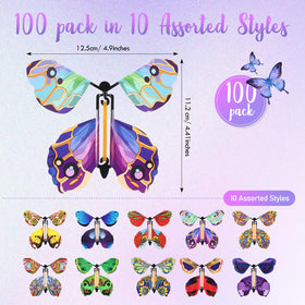 Lenwen butterfly pack in ten colors adds colorful excitement to gifts.