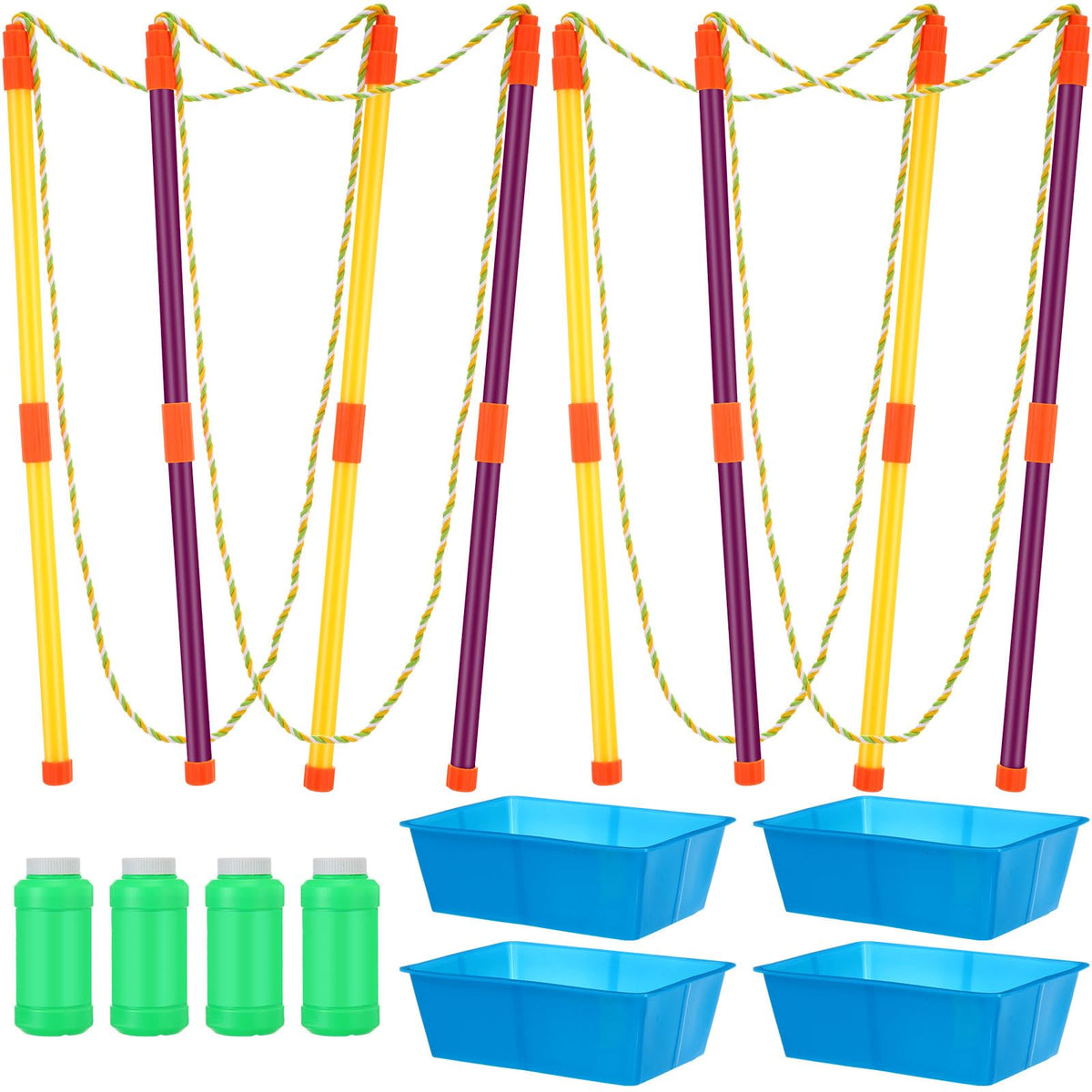 Lenwen giant bubble wand kit set for shared outdoor fun.
