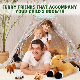 Lenwen gift-ready horse plush set ideal for birthdays and party favors