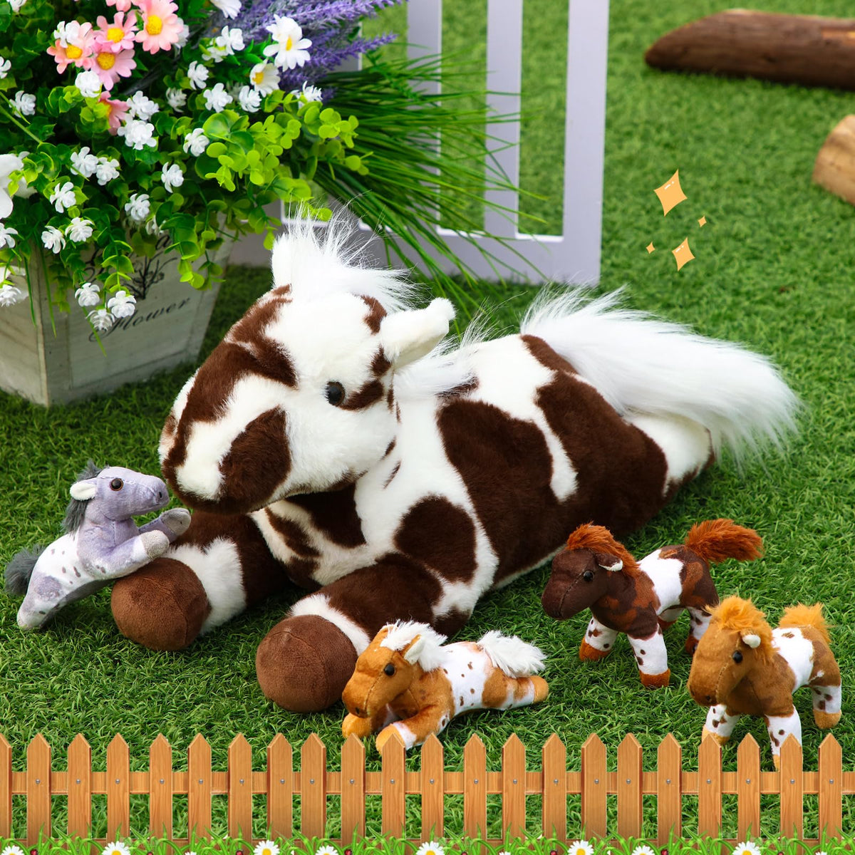 Lenwen horse plush baby 3 5in safe plush friend for bedtime
