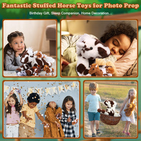 Lenwen horse plush baby 4 5in festival‑themed storytelling companion