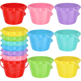 Lenwen kids water bucket set in bright colors for beach play