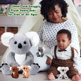Lenwen koala party set shown as a cute birthday and party favor.