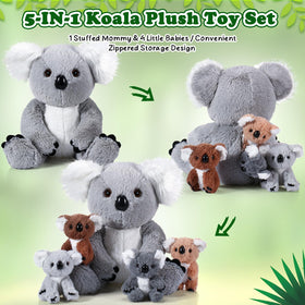 Lenwen koala plush set styled for nursery decor and photo moments.