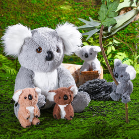 Lenwen koala plush vacuum-packed for easy transport and gifting.