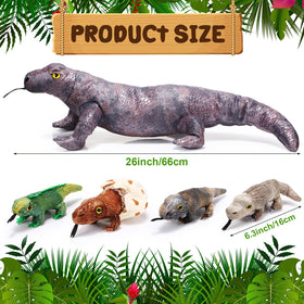 Lenwen orange mini lizard plush, colorful companion for storytelling.