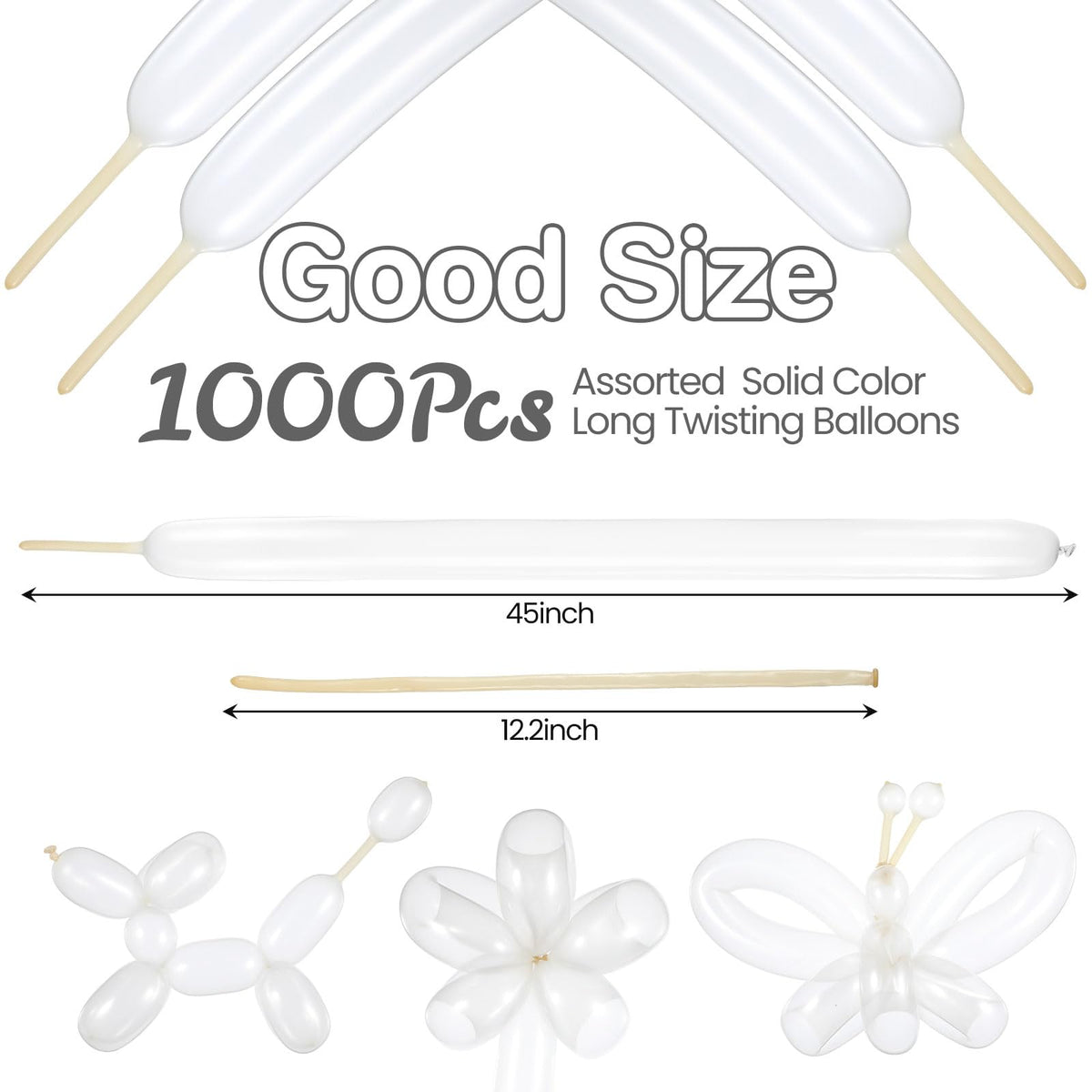 Lenwen long balloons clear twists ideal for creating balloons garlands and backdrops