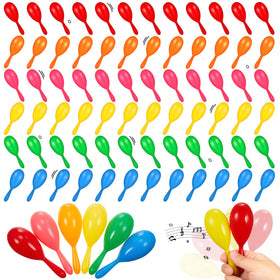 Lenwen mini maracas in bright colors, lightweight rhythm practice for kids